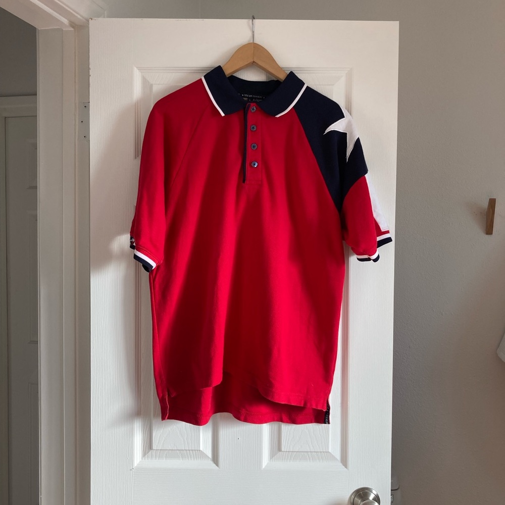 Texas Flag Polo Shirt / Size Large